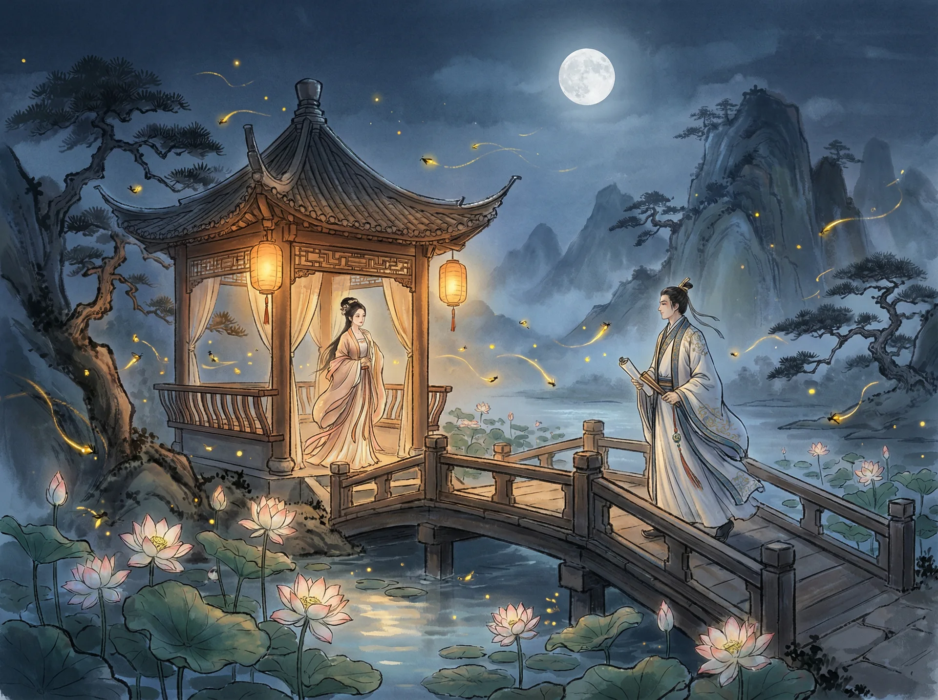 探花 - 月下亭台