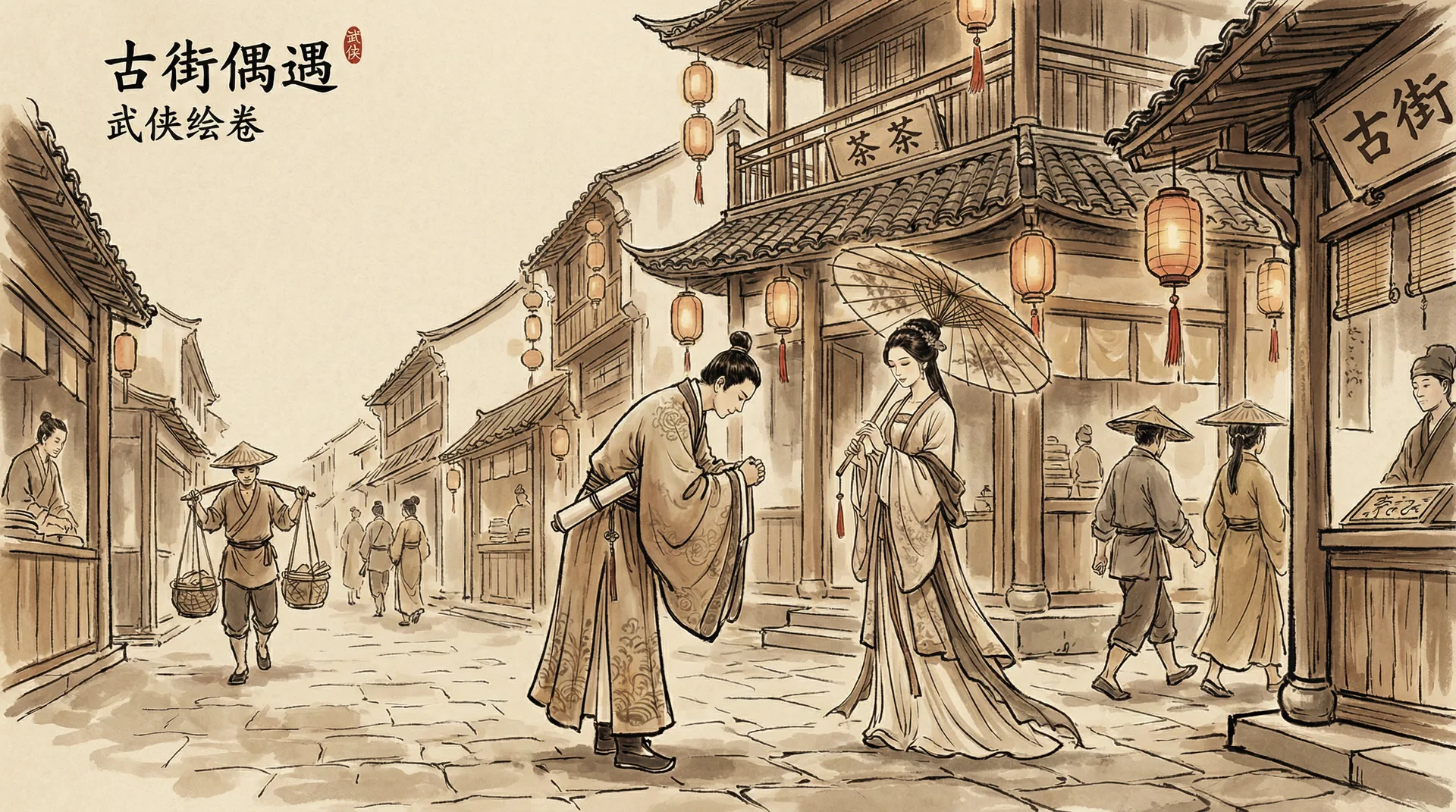 探花 - 古街偶遇记